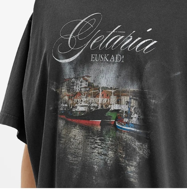 T-SHIRT OVERSIZE TUBULAIRE BALENCIAGA GETARIA Noir délavé délavé - luxuryevafr