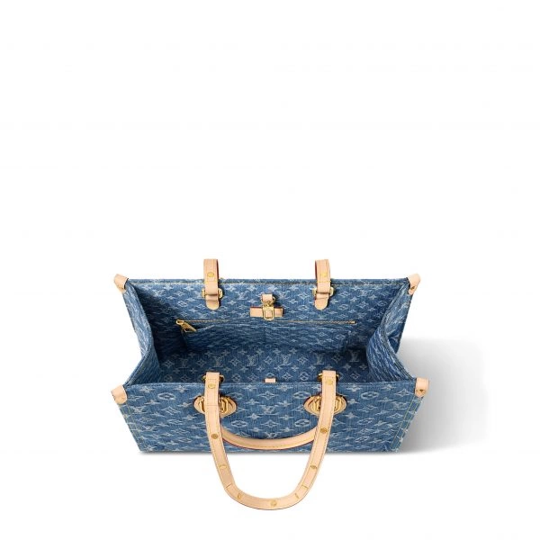 【🔥Offres spéciales🔥】Louis Vuitton M46871 OnTheGo MM Denim Blue - luxuryevafr