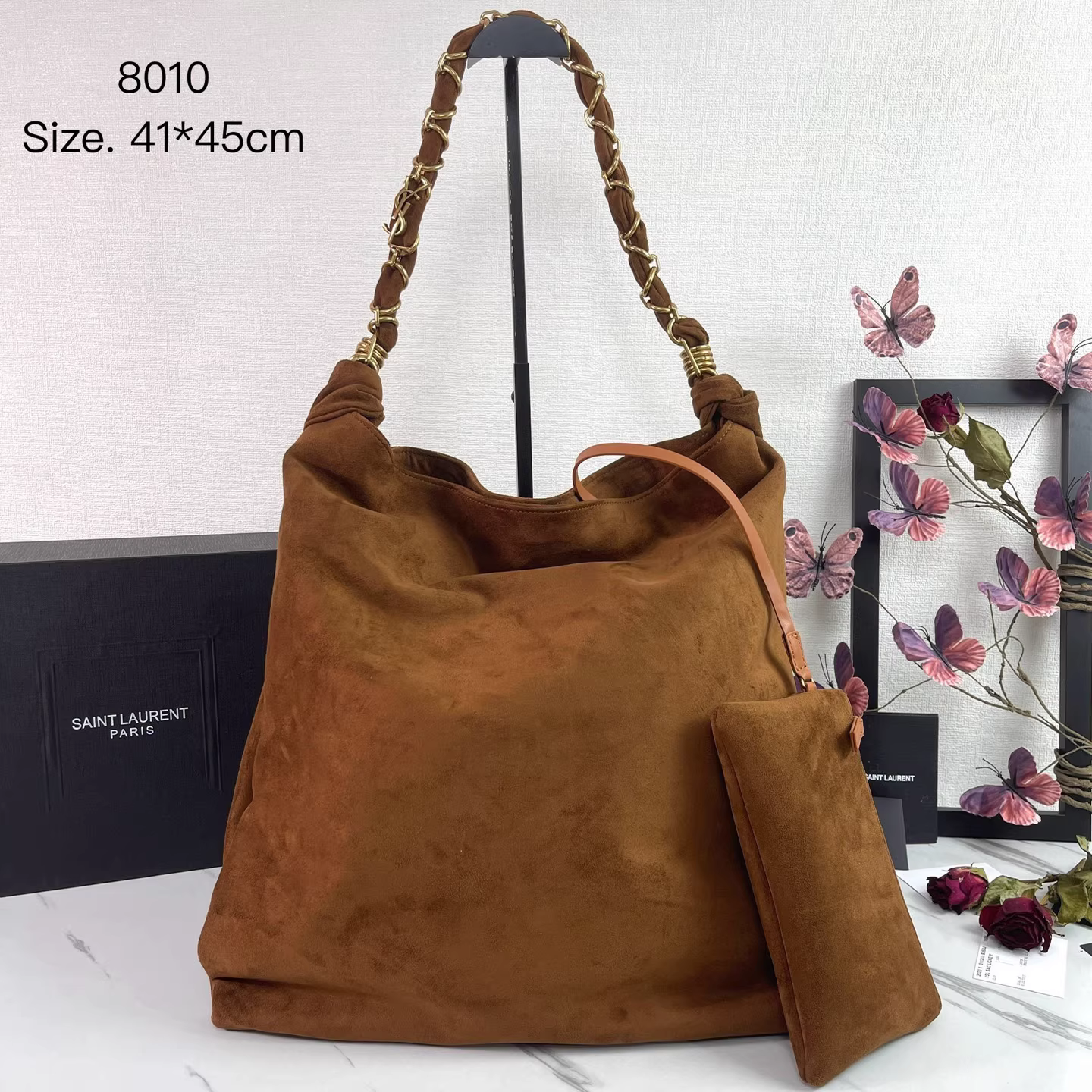 YSL AMALIA en daim - luxuryevafr