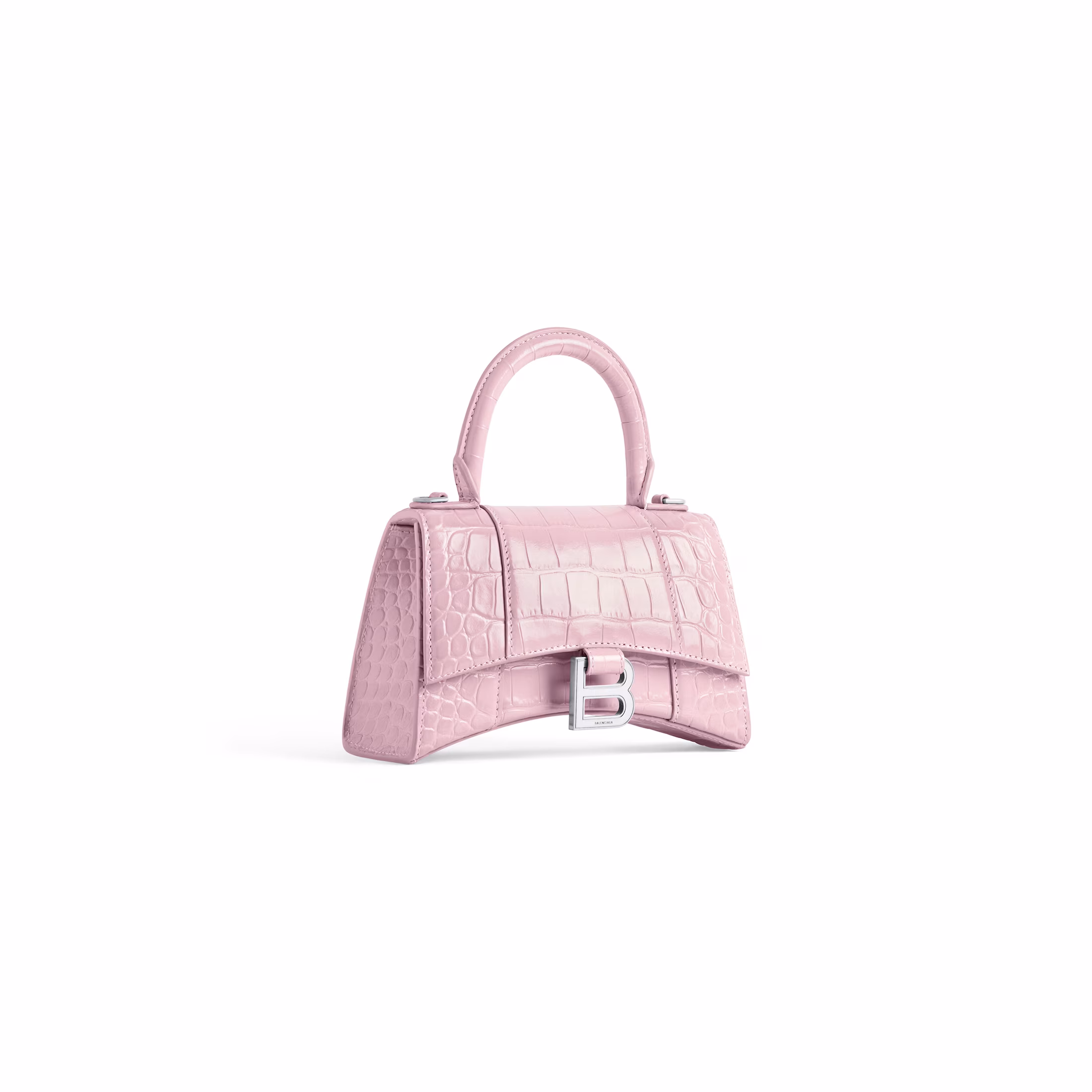 Sac à main Balenciaga HOURGLASS XS pour femme en rose - luxuryevafr