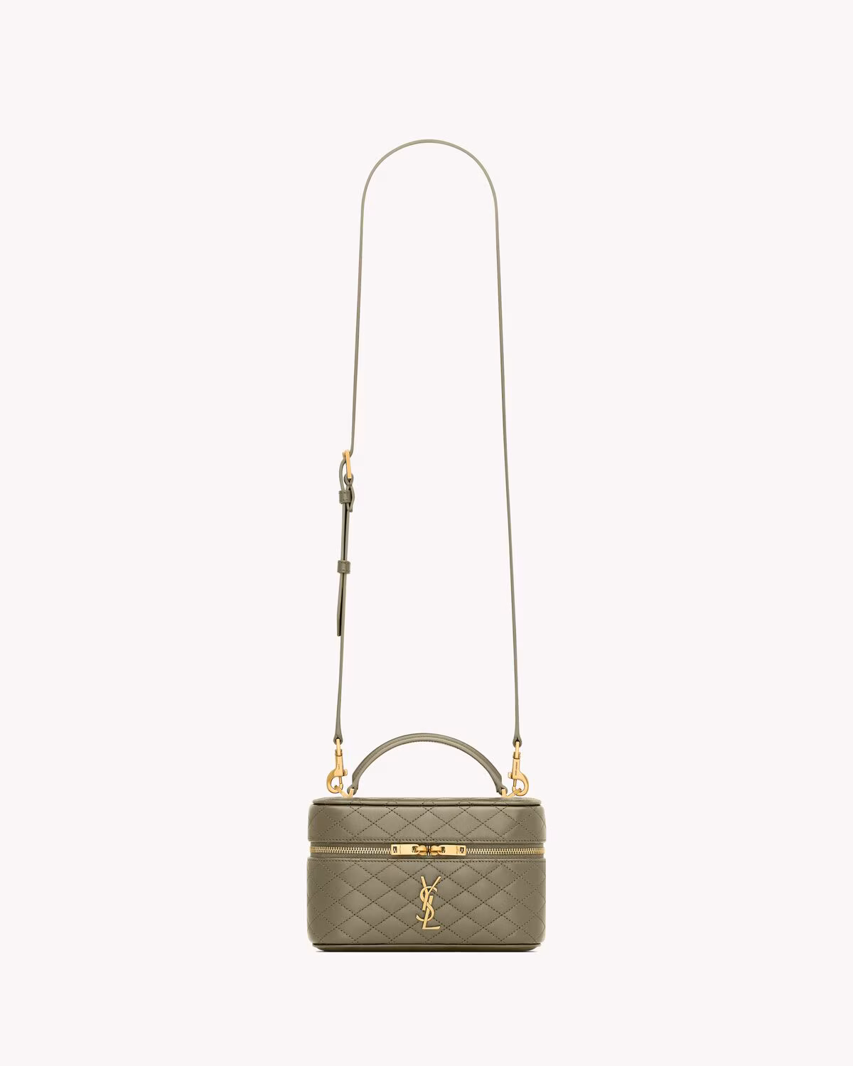 Sac vanity YSL GABY en cuir d'agneau - STRONG MOSS - luxuryevafr