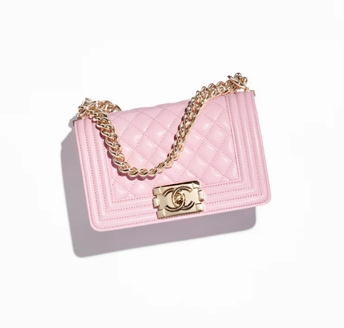 Petit sac à main CHANEL BOY CHANEL - Rose clair - luxuryevafr