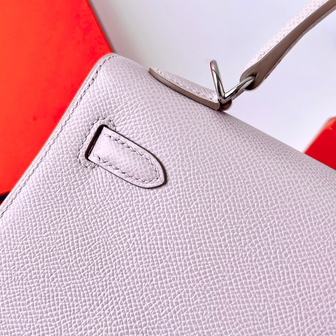 Hermès Epsom Kelly Sellier 25 Mauve Pâle - luxuryevafr