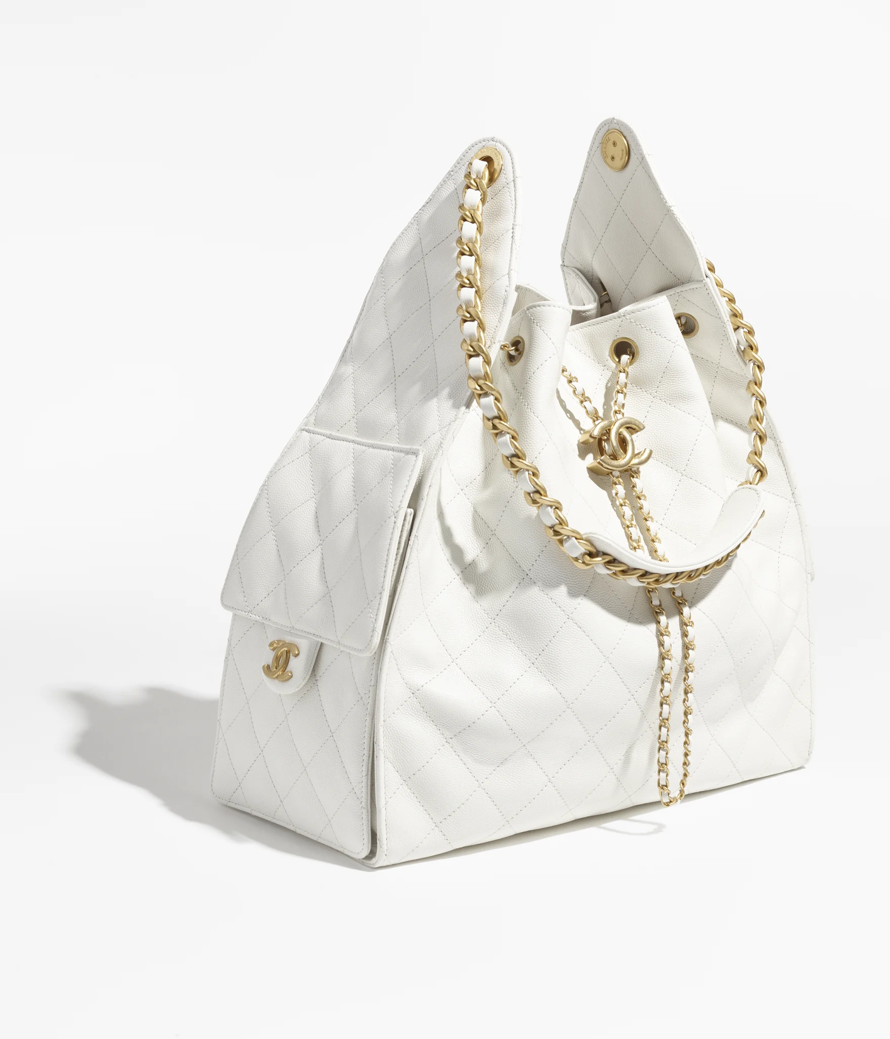 Sac à main CHANEL 25 Medium - Blanc - luxuryevafr