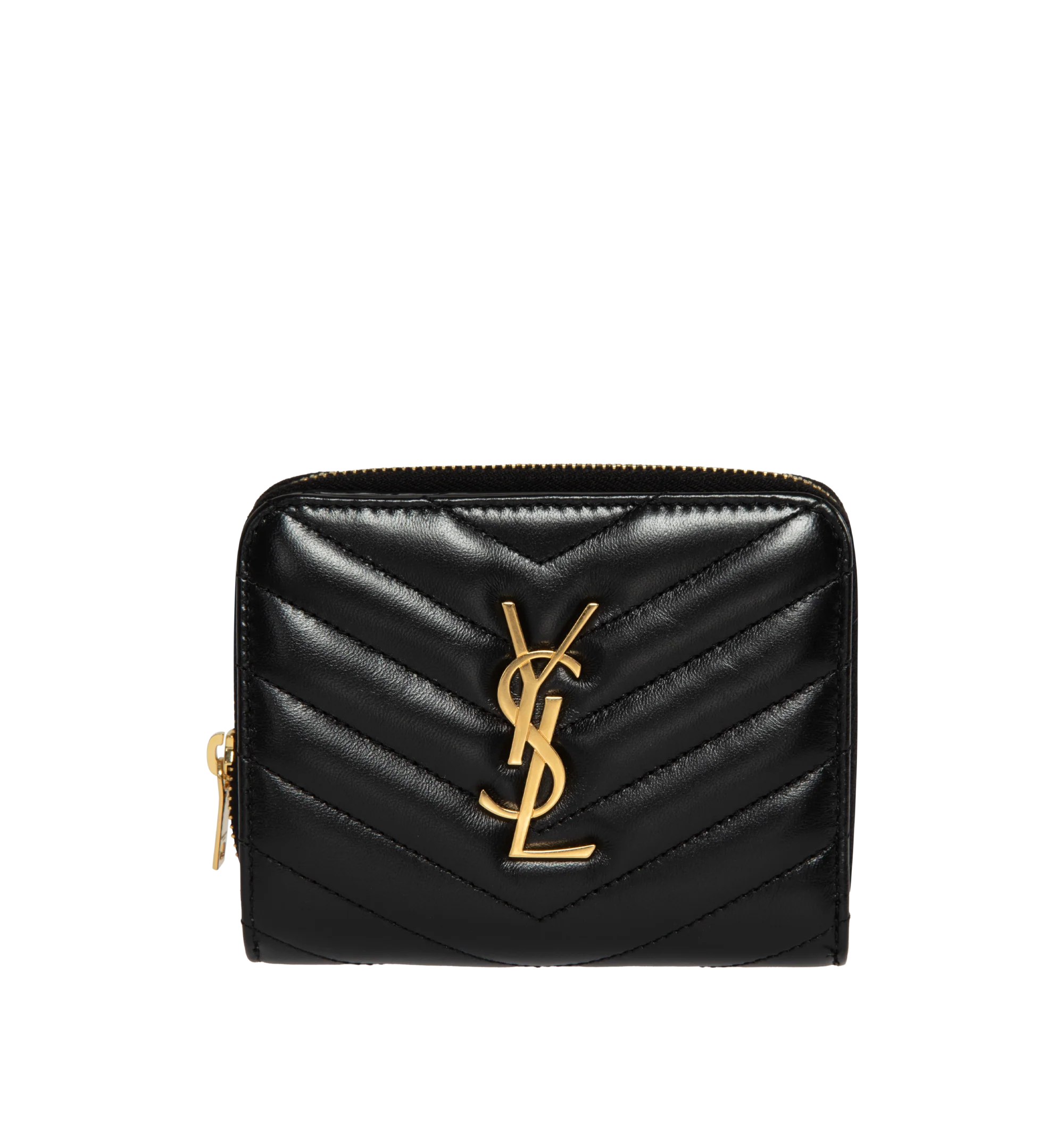 PORTEFEUILLE COMPACT À FERMETURE ÉCLAIR - luxuryevafr