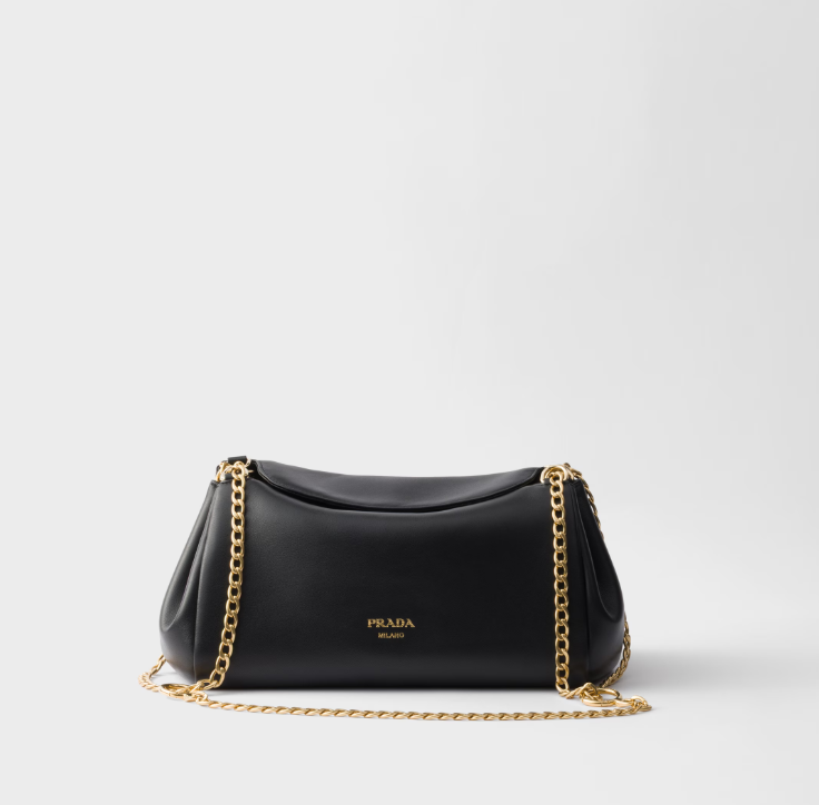 Petit sac en cuir nappa Prada Tumulte - Noir - luxuryevafr
