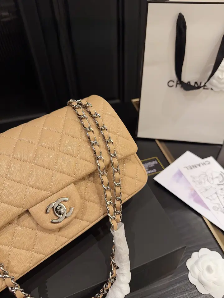 Sac à rabat classique Chanel - Caramel - luxuryevafr