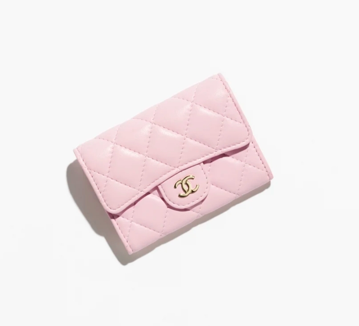Porte-cartes classique CHANEL - Rose clair - luxuryevafr