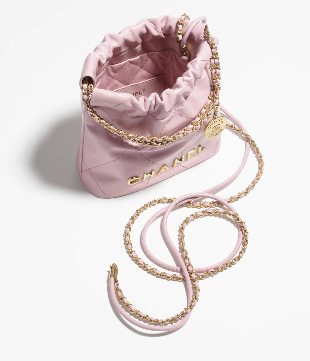 Mini sac à main CHANEL 22 - Rose clair - luxuryevafr