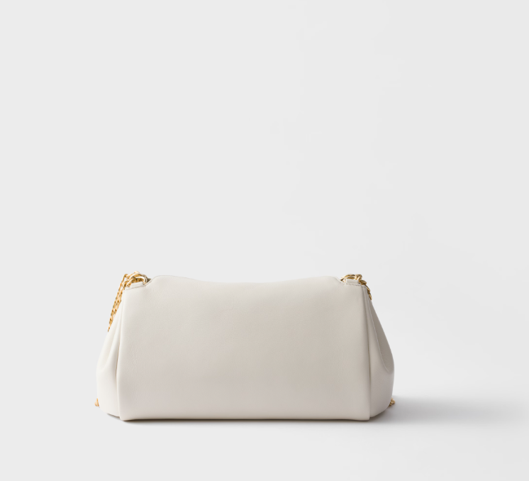 Petit sac en cuir nappa Prada Tumulte - Blanc - luxuryevafr