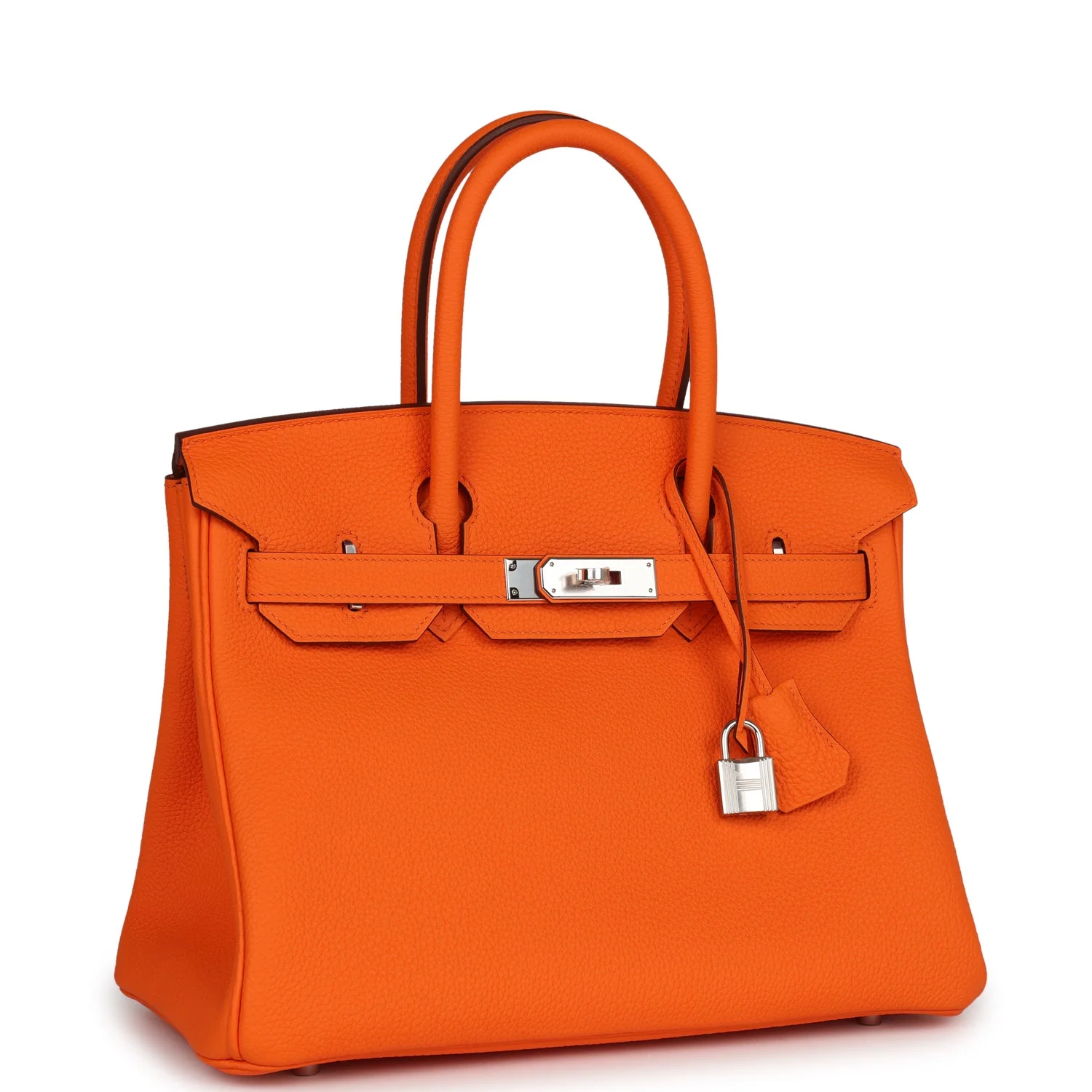 Hermès Birkin 30 Orange Minium Togo Ferrures Palladium - luxuryevafr