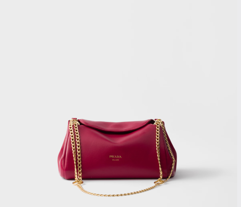 Prada Tumulte small nappa leather bag-Cherry - luxuryevafr