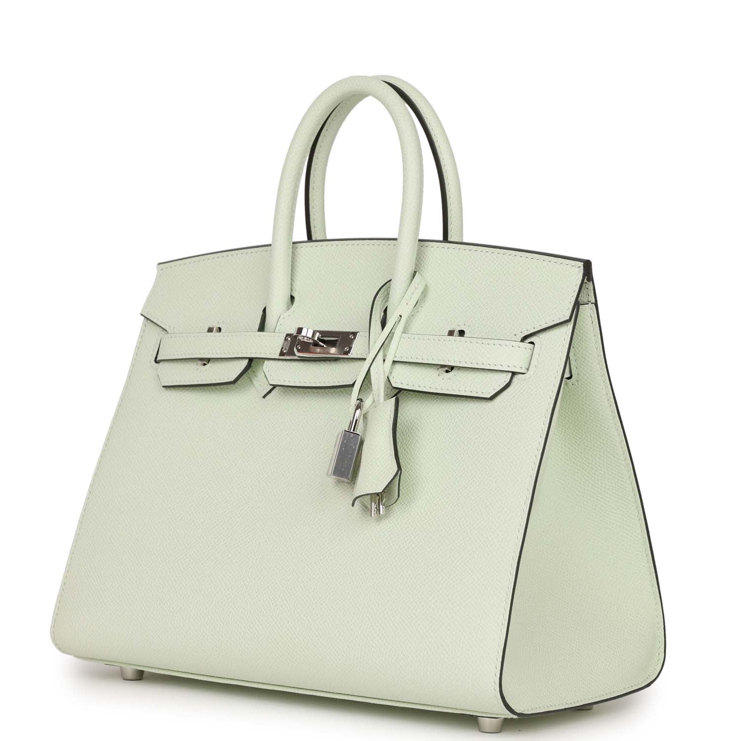 Hermes Birkin Sellier 25 Vert Fizz Epsom Ferrures Palladium - luxuryevafr