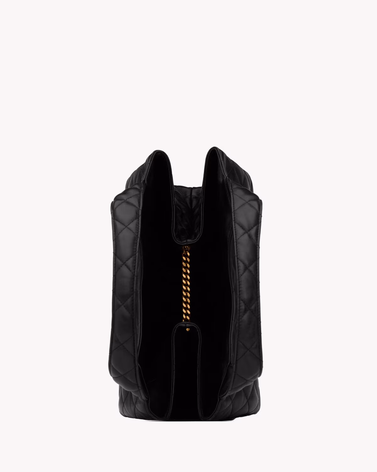 YSL ICARE en cuir d'agneau matelassé-NOIR - luxuryevafr