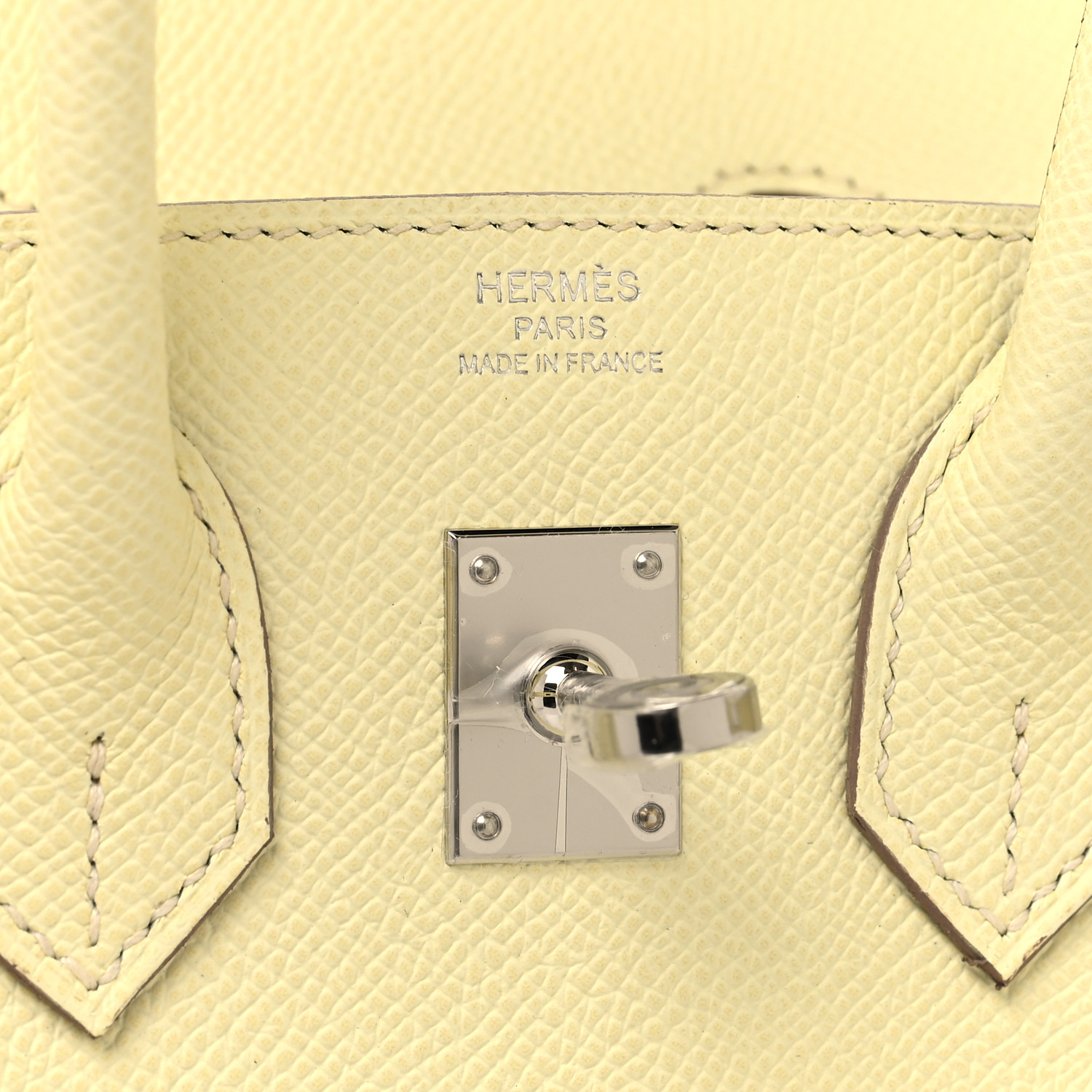 Epsom Birkin Sellier 25 Jaune Milton - luxuryevafr