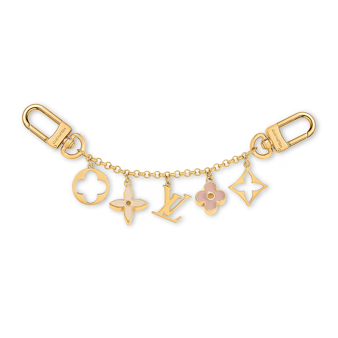 LV Fleur de Monogram Bag Charm Chain M01413 - luxuryevafr
