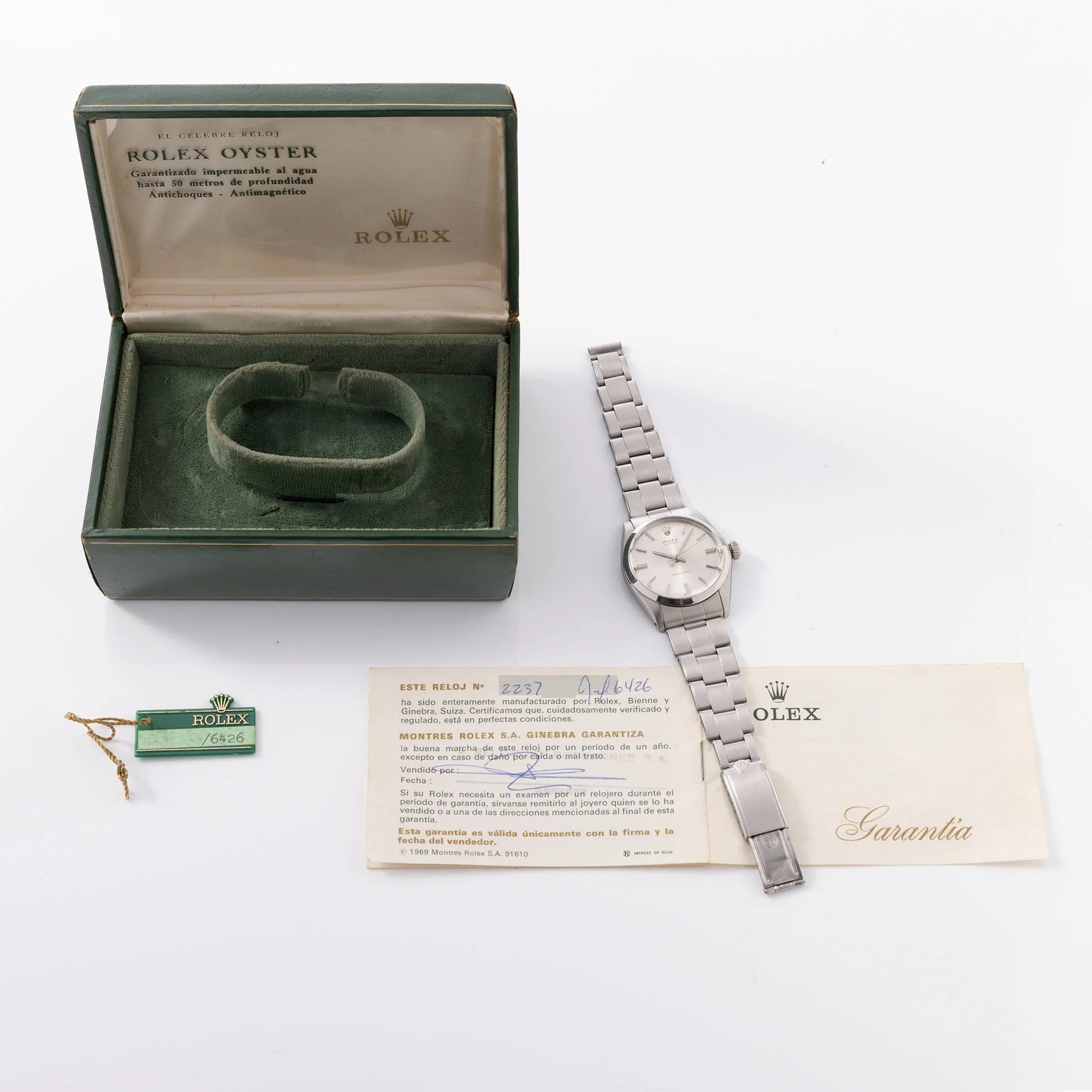 Rolex Oyster Precision 6426 — Montre Vintage Argenté - luxuryevafr