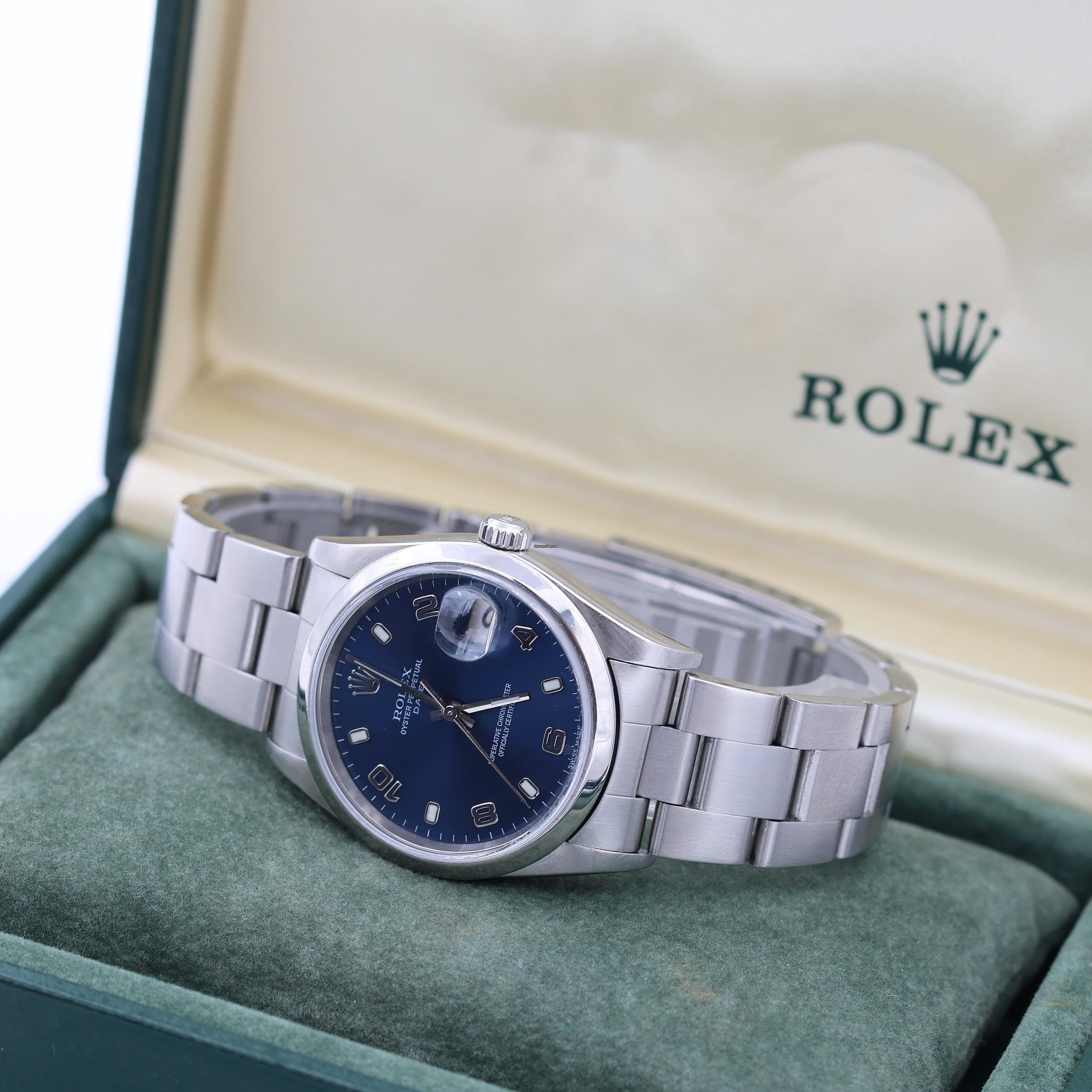 Rolex Oyster Date 34 — Cadran bleu élégant - luxuryevafr