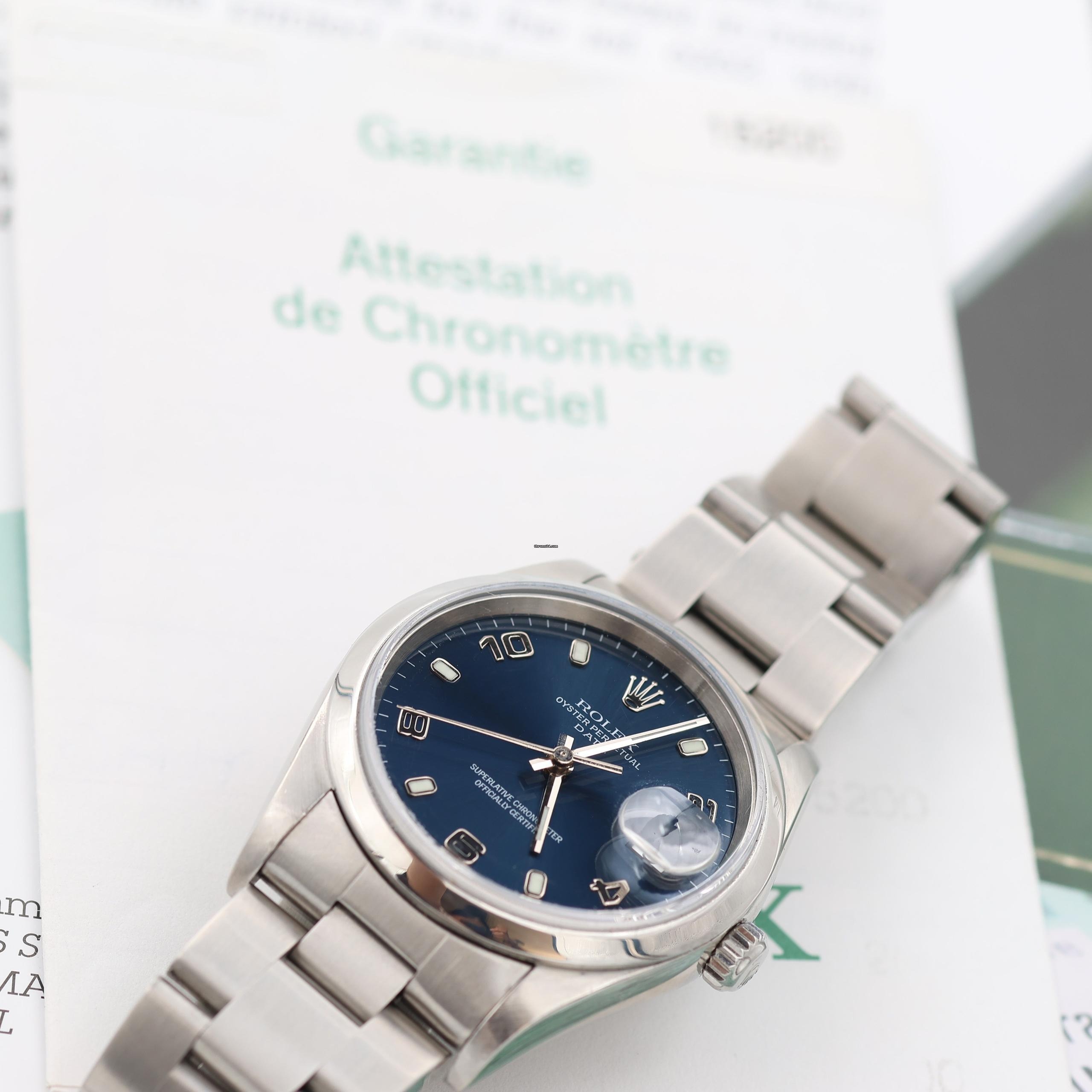 Rolex Oyster Date 34 — Cadran bleu élégant - luxuryevafr