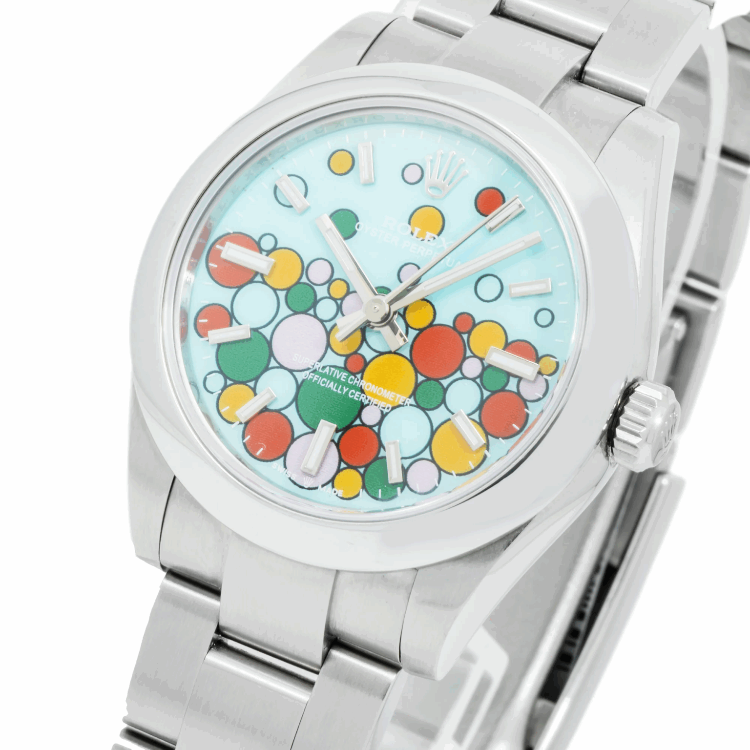 Rolex Oyster Perpetual 31 Turquoise Celebration – Acier - luxuryevafr