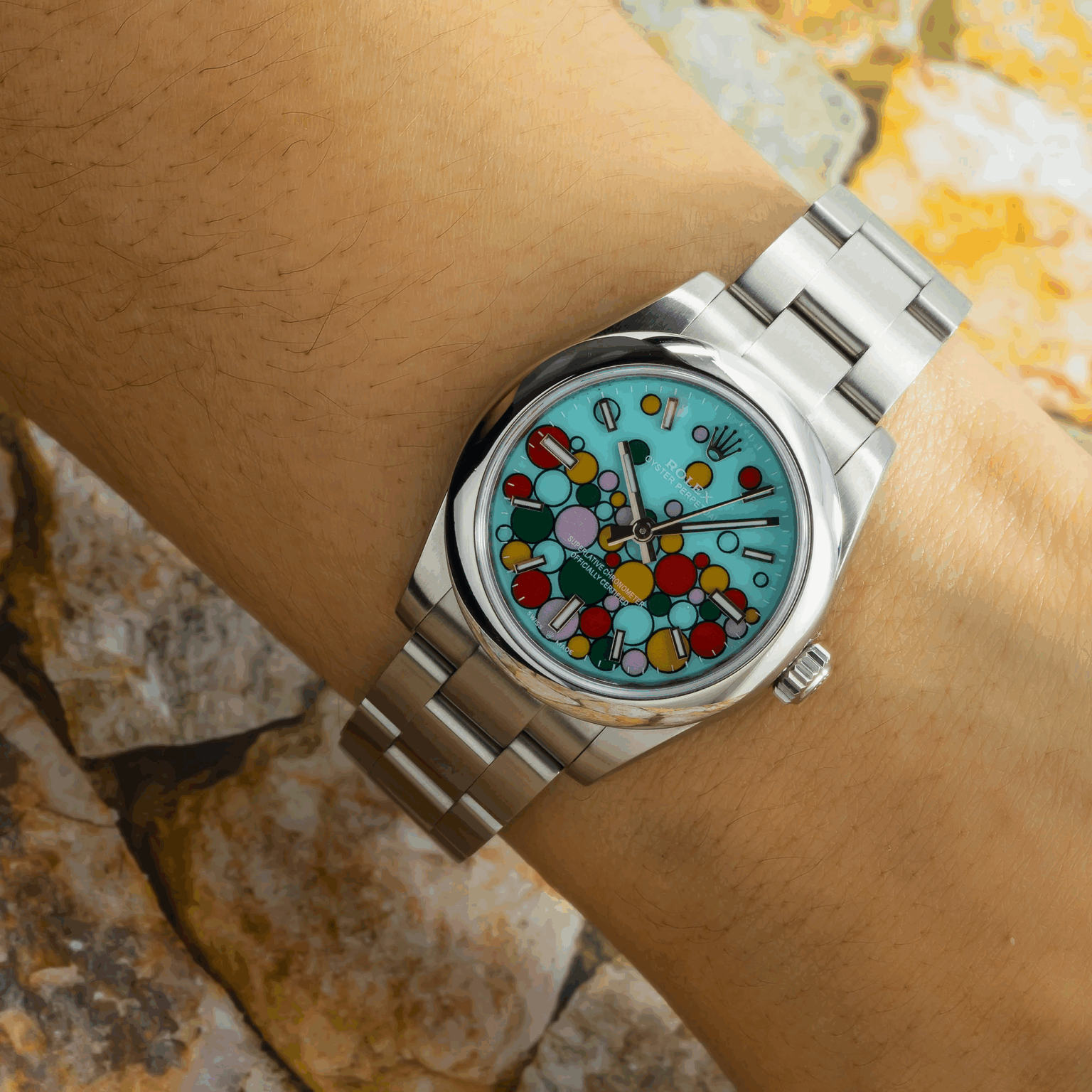 Rolex Oyster Perpetual 31 Turquoise Celebration – Acier - luxuryevafr