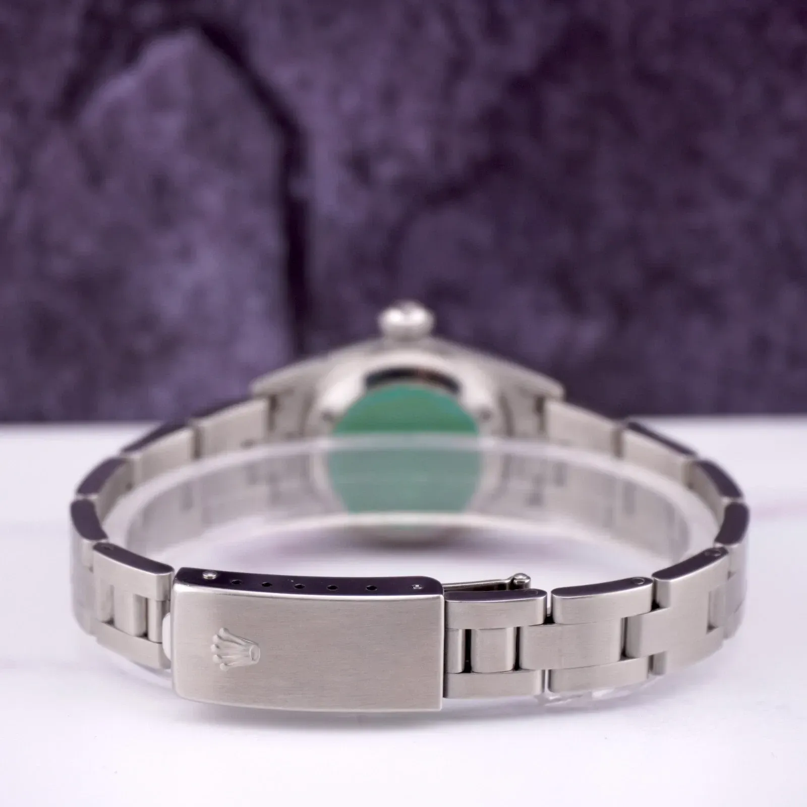 Rolex Oyster Perpetual Vert 25mm – Acier - luxuryevafr