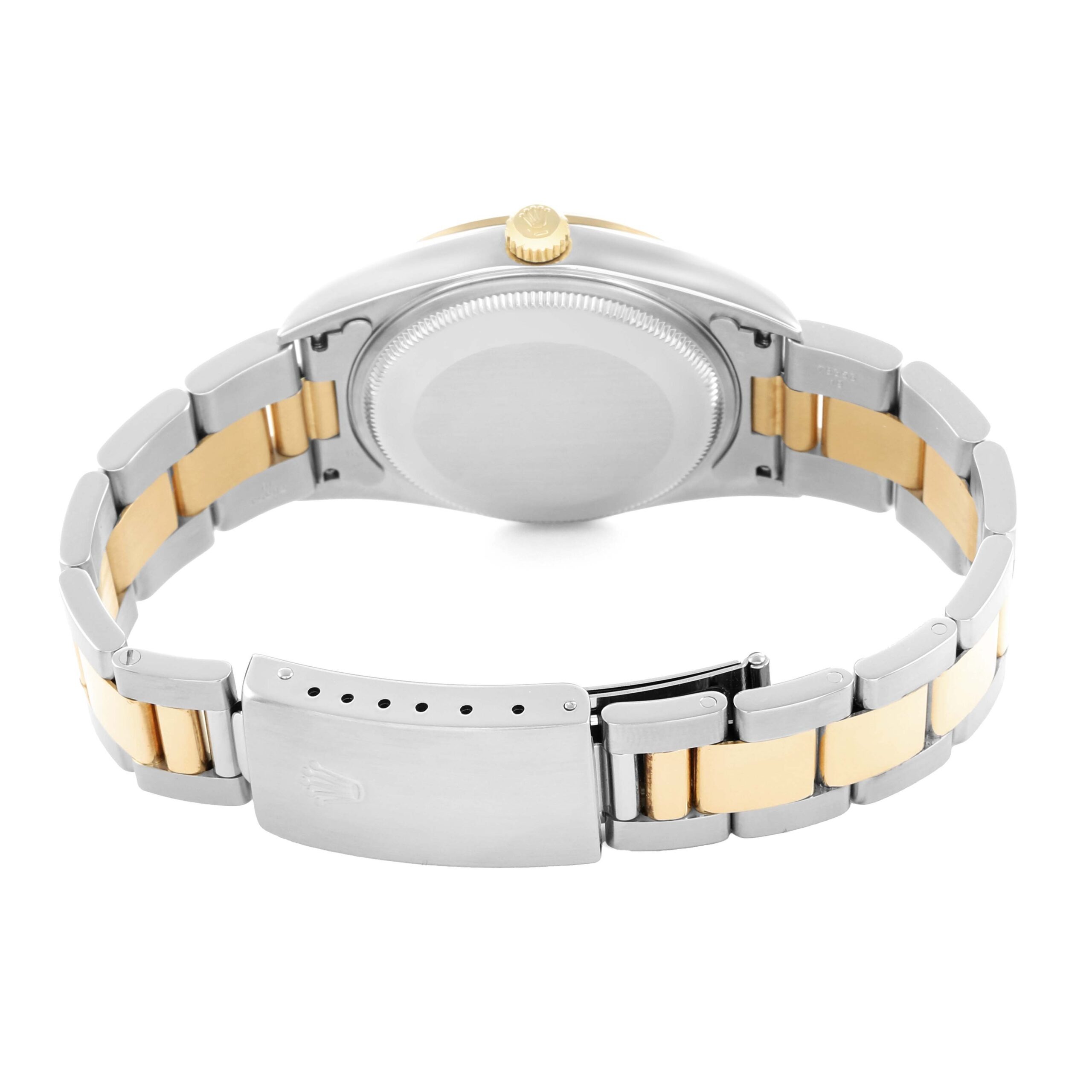 Rolex Oyster 34 — Acier & Or, cadran ardoise - luxuryevafr