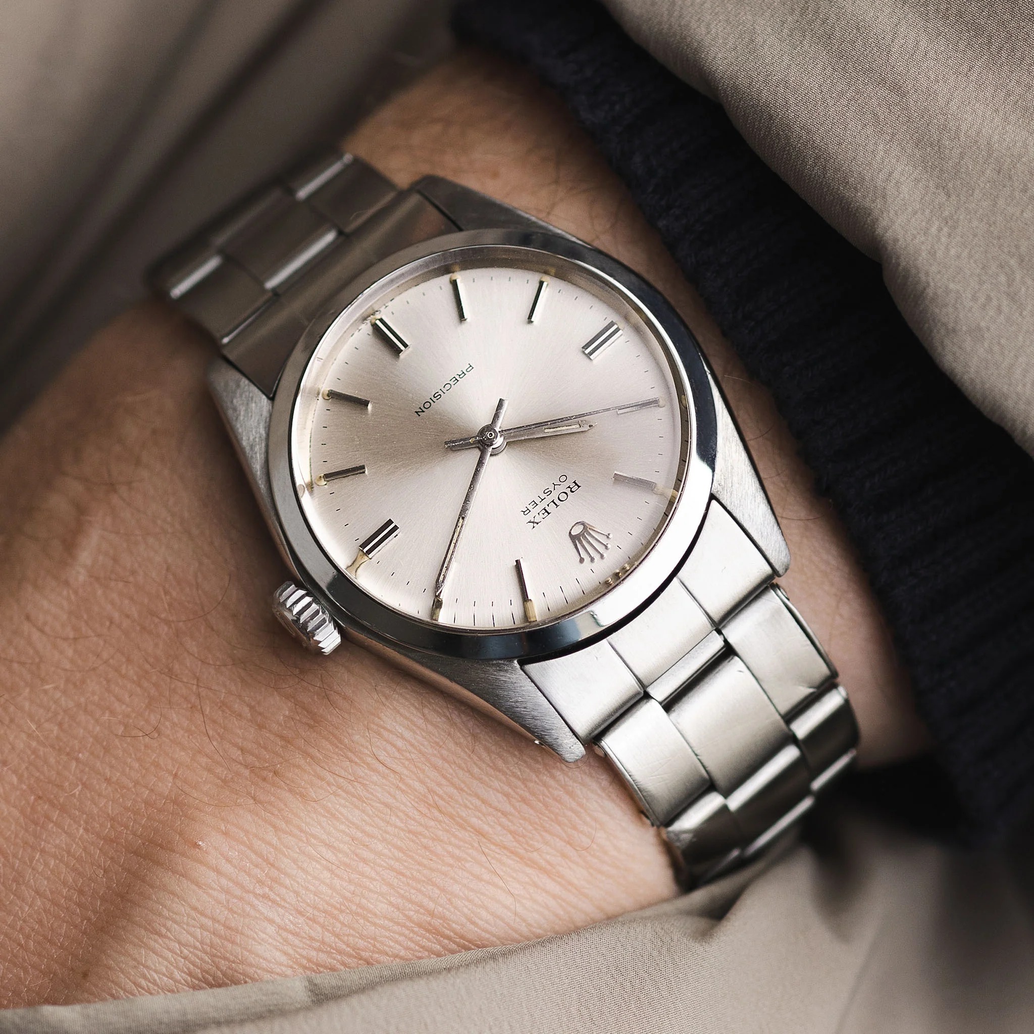 Rolex Oyster Precision 6426 — Montre Vintage Argenté - luxuryevafr