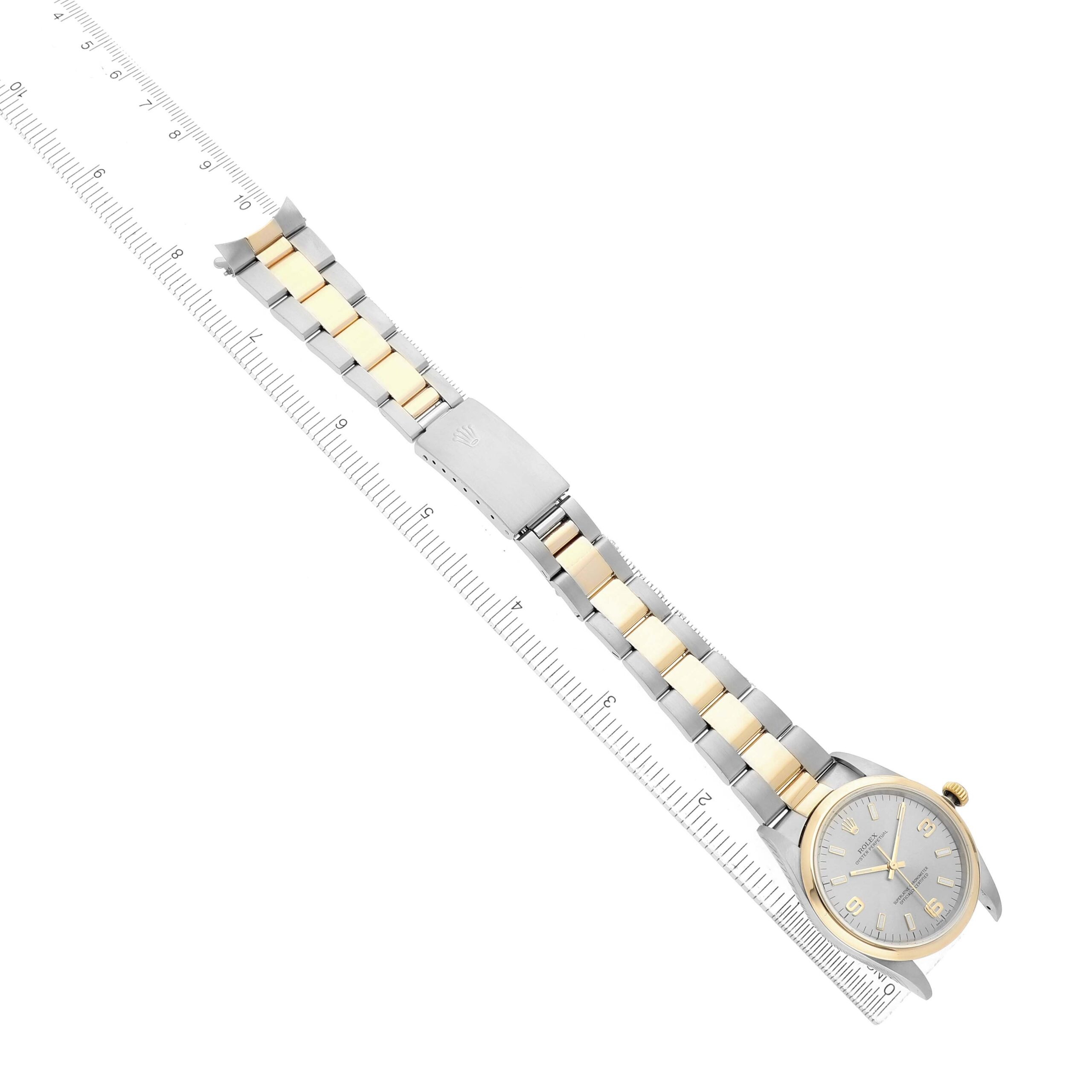 Rolex Oyster 34 — Acier & Or, cadran ardoise - luxuryevafr