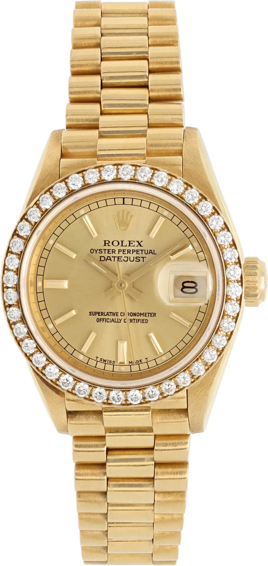 Rolex Lady-Datejust 26 Or Jaune Complet - luxuryevafr