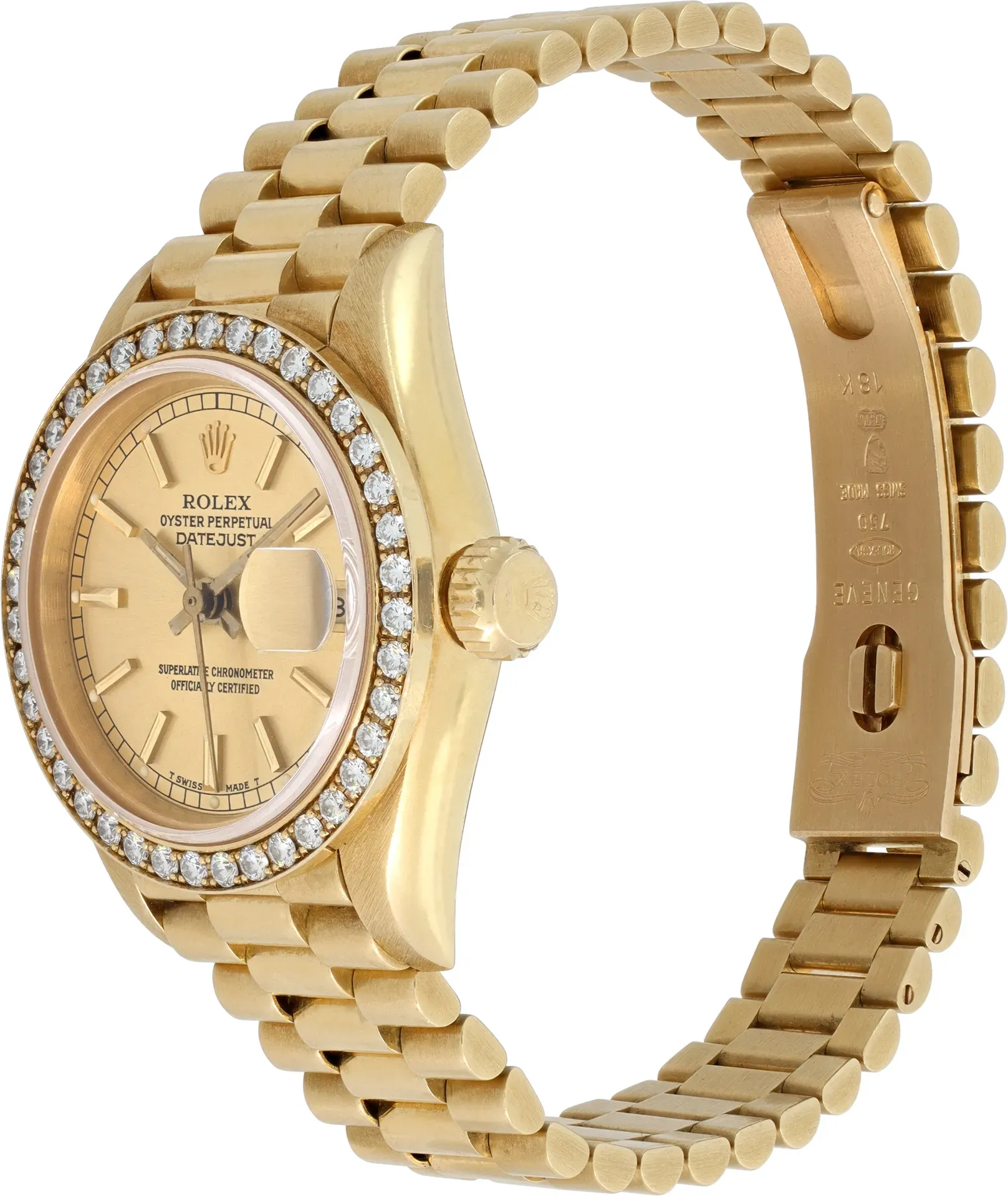 Rolex Lady-Datejust 26 Or Jaune Complet - luxuryevafr