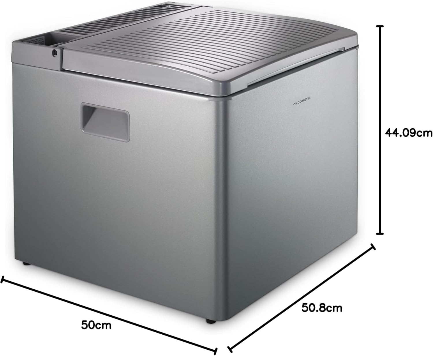 Dometic CombiCool RC 1200 EGP - silent, electrical absorber cooler with gas connection 50 mbar, 40 liters, 12 V and 230 V for car, truck and socket