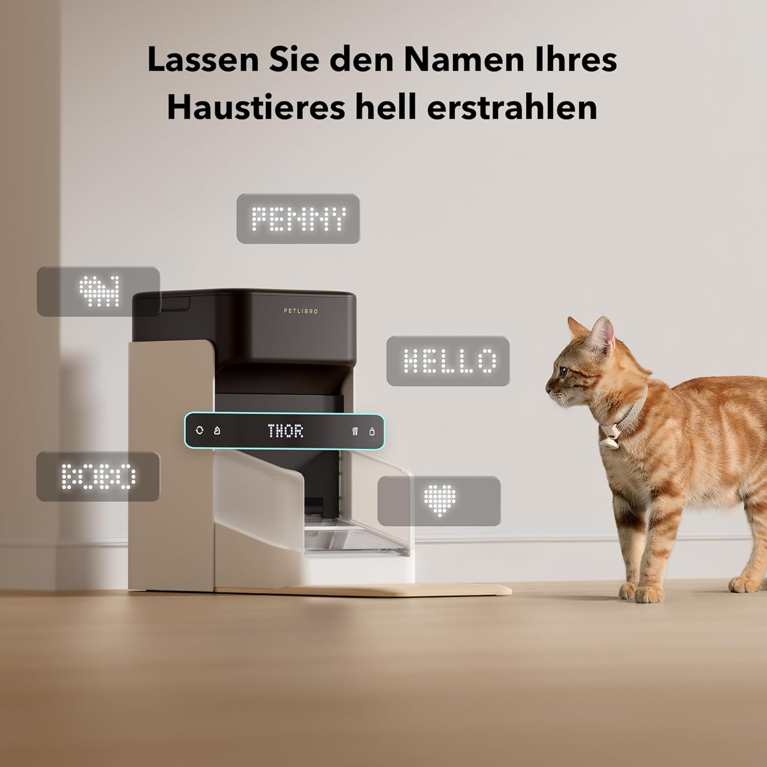 PETLIBRO RFID Futterautomat für Katze, 5G Wi-Fi Automatischer Haustier-Futterspender, Katzen-Futterautomat mit Collar-Tag-Sensor, Automatischer Katzenfutterspender mit App, 1–10 Mahlzeiten, 3L