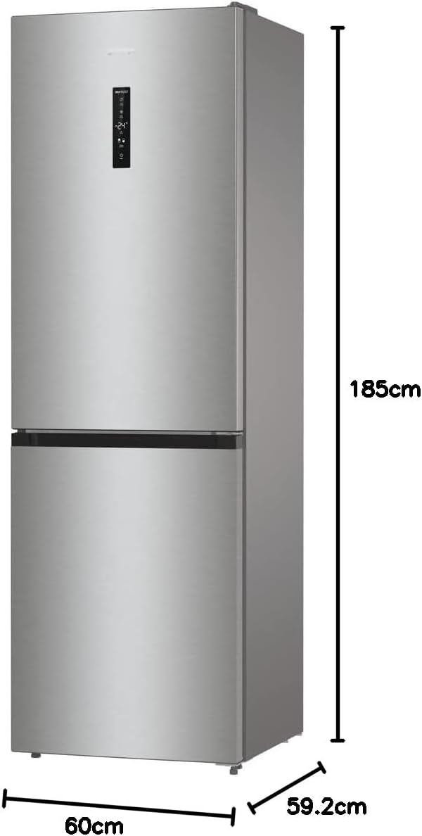 Gorenje N 619EAW4 Kühl-Gefrier-Kombination / LED Display / 186 cm / 300 l / NoFrostPLus / Gemüsefach mit Feuchteregler / FastFreeze / weiß