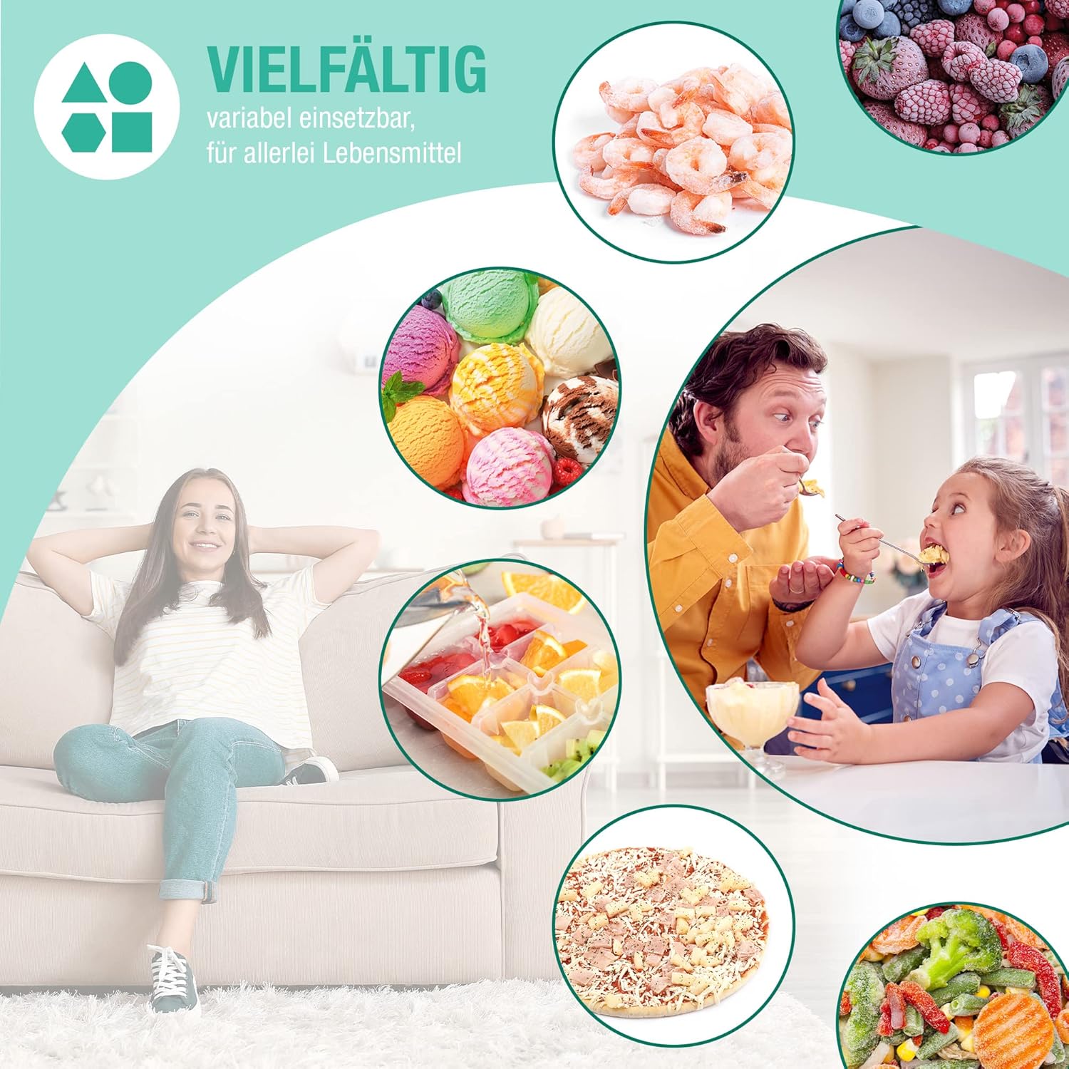 Bomann Gefrierschrank klein mit 42L Nutzinhalt | Mini Gefrierschrank mit 2 herausnehmbaren Gitterablagen | Gefrierschrank mit wechselbarem Türanschlag & stufenloser Temperaturreglung |GB 7236 schwarz