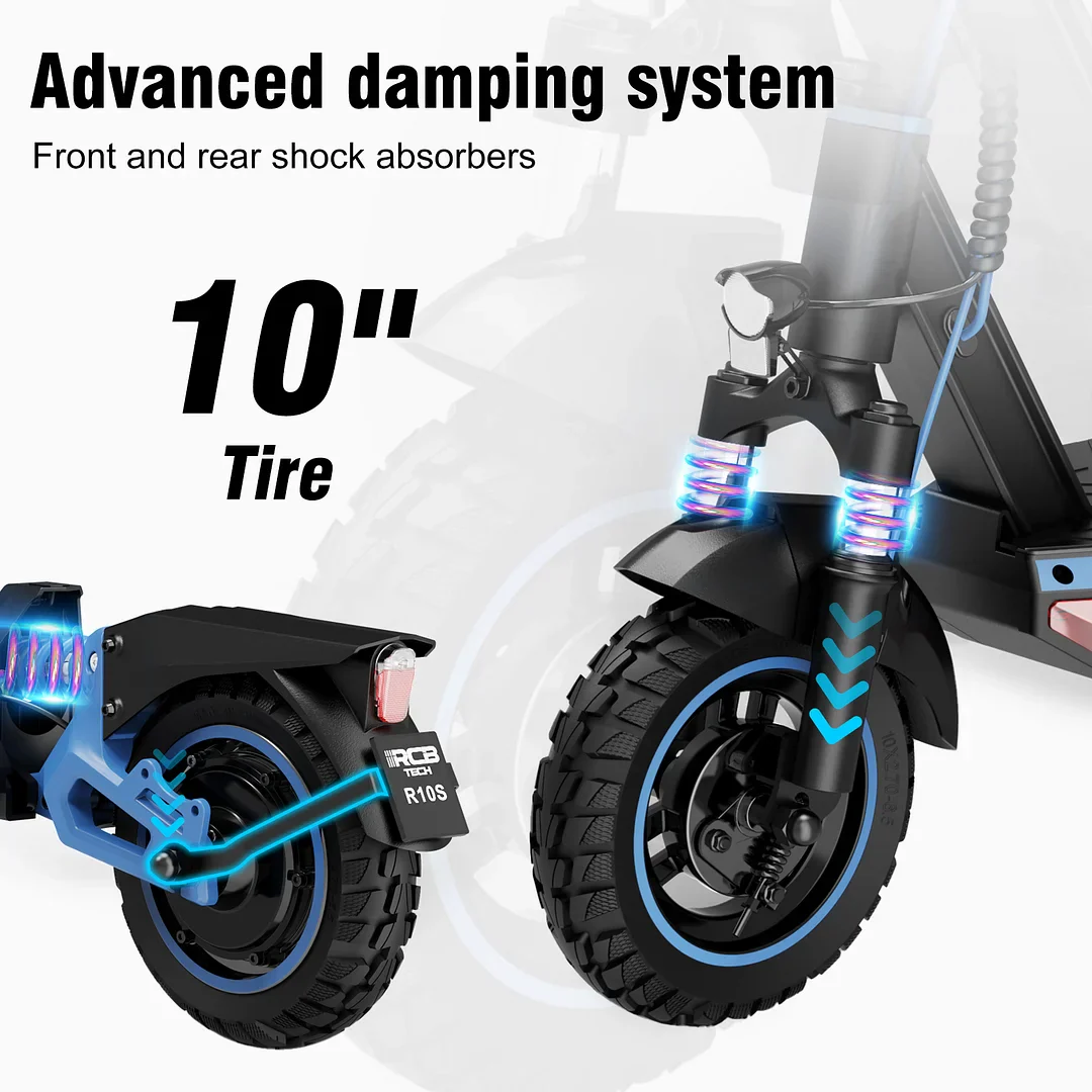 RCBTECH R10S Electric Scooter – 16.8Ah, 500W, APP-Integration