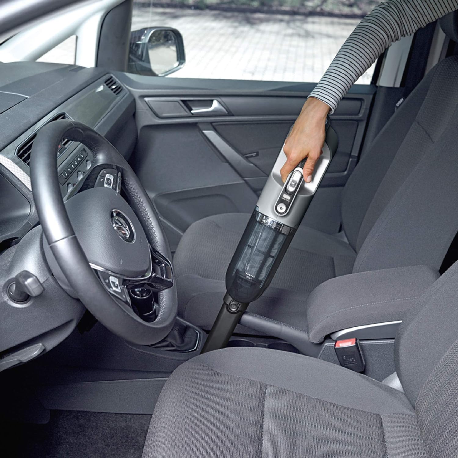 Bosch Akku-Staubsauger Flexxo 2in1 Serie 4 BBH32101, kabelloser Handstaubsauger, beutellos, hohe Saugleistung, Lange Laufzeit, Kurze Ladezeit, Fugendüse, alle Bodenarten, schwarz