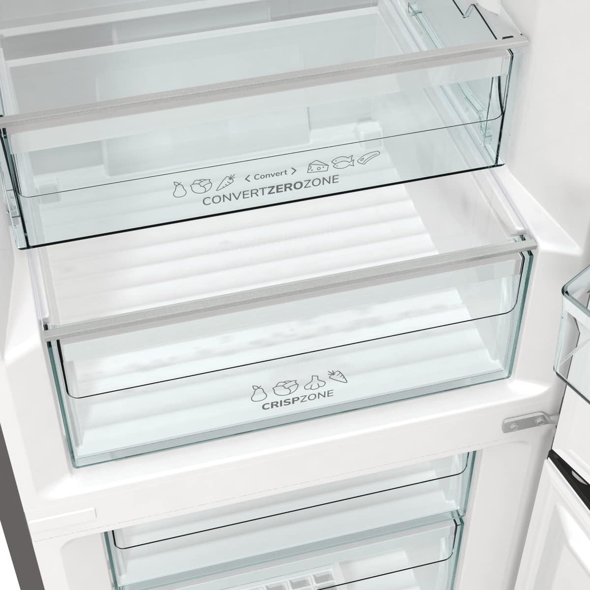 Gorenje N 619EAW4 Kühl-Gefrier-Kombination / LED Display / 186 cm / 300 l / NoFrostPLus / Gemüsefach mit Feuchteregler / FastFreeze / weiß