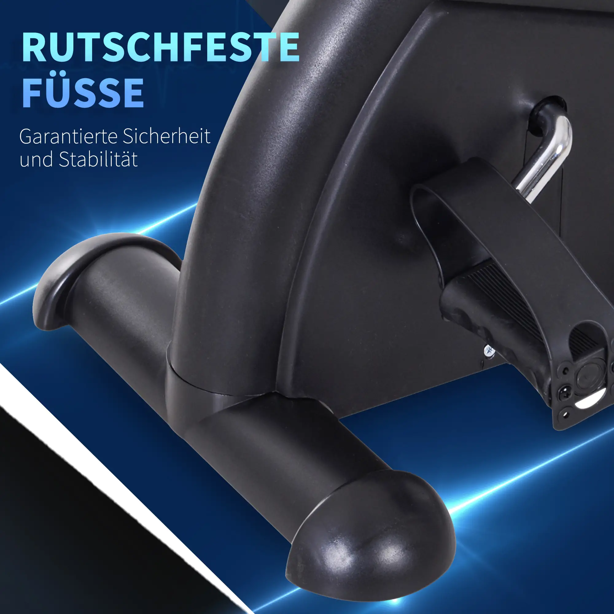 HOMCOM Mini Bike Pedaltrainer mit LCD-Display, verstellbarer Widerstand