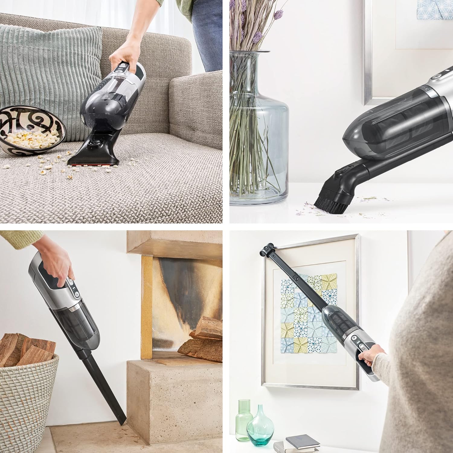 Bosch Akku-Staubsauger Flexxo 2in1 Serie 4 BBH32101, kabelloser Handstaubsauger, beutellos, hohe Saugleistung, Lange Laufzeit, Kurze Ladezeit, Fugendüse, alle Bodenarten, schwarz