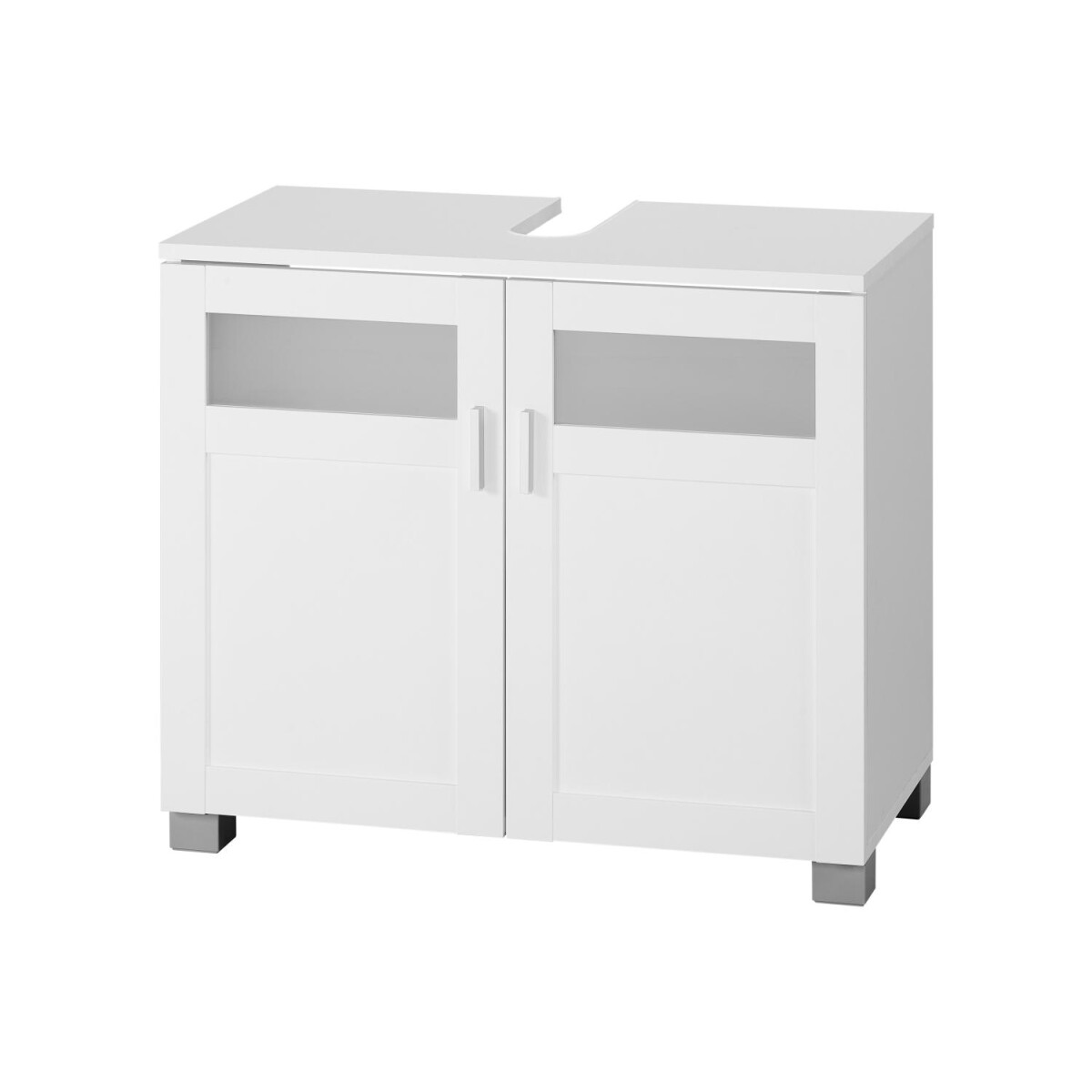 LIVARNO home Waschbeckenunterschrank »Basel«, mit Siphonausschnitt - B-Ware sehr gut