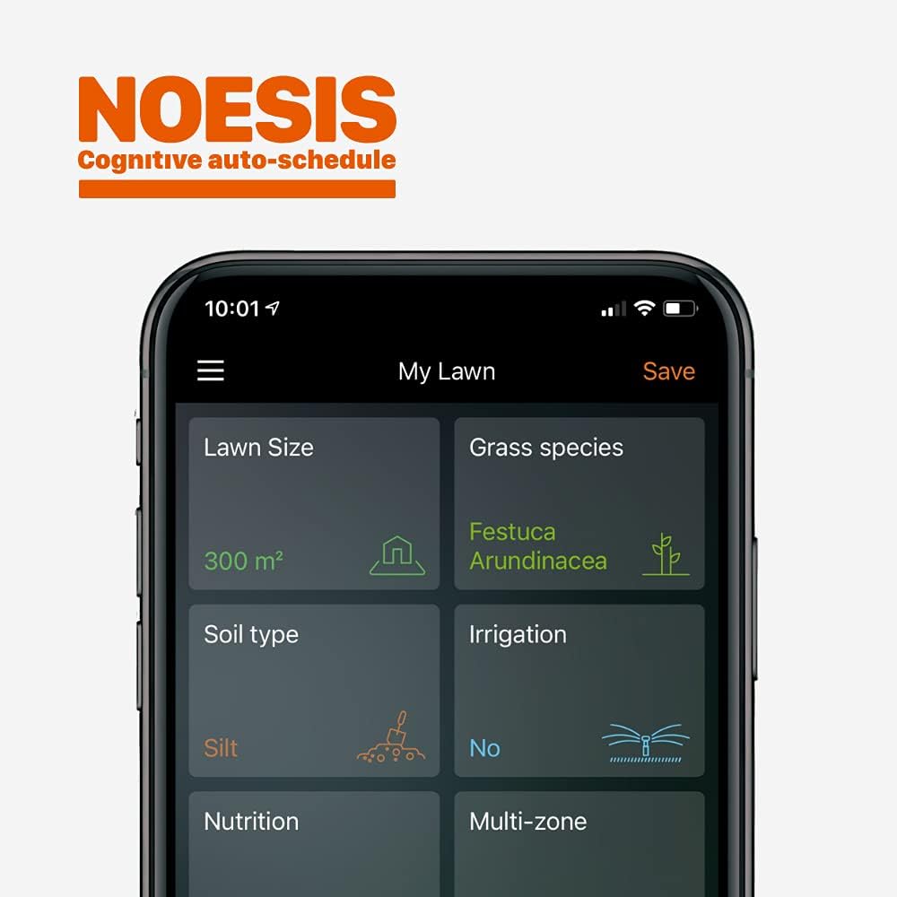 WORX Landroid M WR141E Mhroboter/Akkurasenmher für kleine Grten bis 500 qm/Selbstfahrender Rasenmher für einen sauberen Rasenschnitt, Bunt