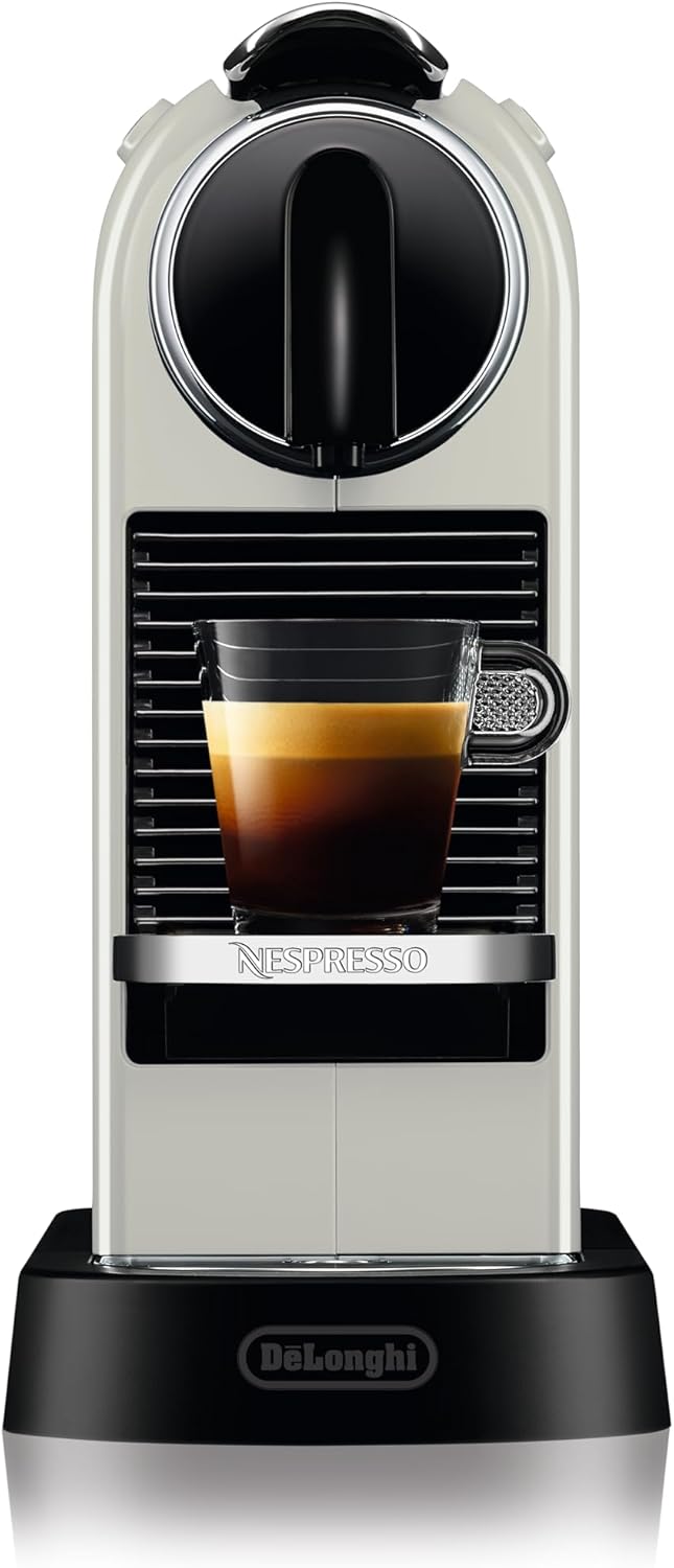 Nespresso De'Longhi EN267.BAE Citiz Kaffeemaschine mit Milchaufschäumer, Energiesparfunktion, 1710W, 1 Liter, 37.2 x 21.8 x 27.7 cm, Schwarz