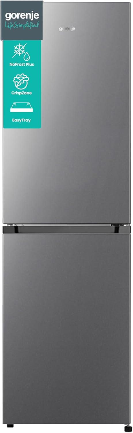 Gorenje N 619EAW4 Kühl-Gefrier-Kombination / LED Display / 186 cm / 300 l / NoFrostPLus / Gemüsefach mit Feuchteregler / FastFreeze / weiß