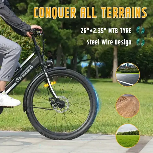 Evercross EK8S E-Bike – 250W, 26-Zoll, 12Ah Akku, bis 90 km Reichweite