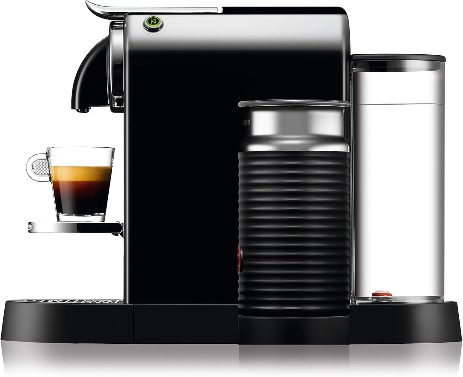 Nespresso De'Longhi EN267.BAE Citiz Kaffeemaschine mit Milchaufschäumer, Energiesparfunktion, 1710W, 1 Liter, 37.2 x 21.8 x 27.7 cm, Schwarz