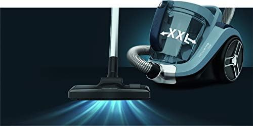 Rowenta RO4825 beutelloser Bodenstaubsauger Compact Power XXL | 550 Watt | 2,5L Staubvolumen | Kompakt & leise | Extreme Saugleistung | Hocheffizienter Saugkopf | Schwarz/Grau