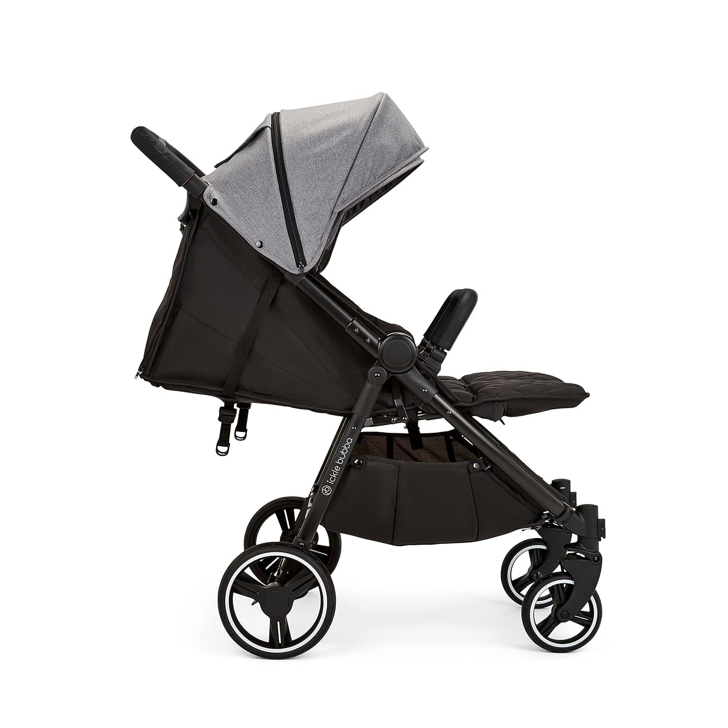 Venus Max Doppel kinderwagen - geeignet von Geburt bis 15 kg (ca. 3 Jahre), kompakter, leichter, faltbarer Zwillingskinderwagen, inklusive Regenschutz und Fußwärmer (Biscuit)