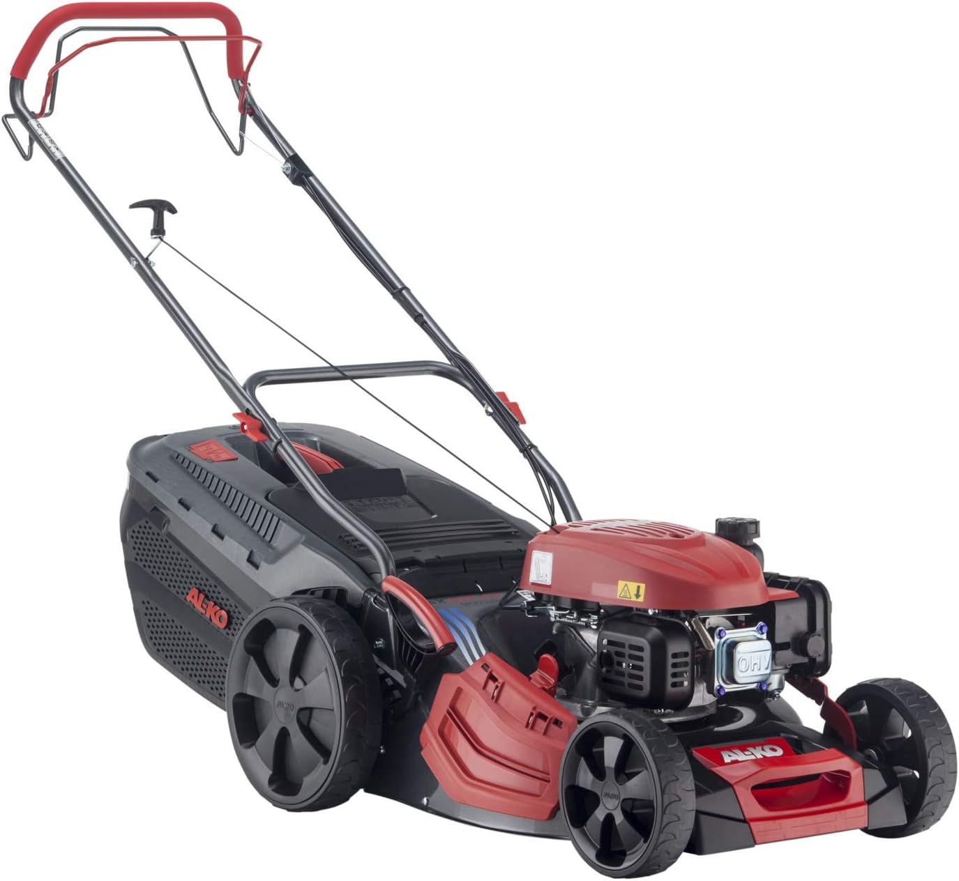 AL-KO Benzin-Rasenmäher Comfort 46.0 SP-A Plus (46 cm Schnittbreite, 2.1 kW Motorleistung, Robustes Stahlblechgehäuse, Hinterradantrieb, Mulchfunktion, Seitenauswurf, für Rasenflächen bis 1400 m²)