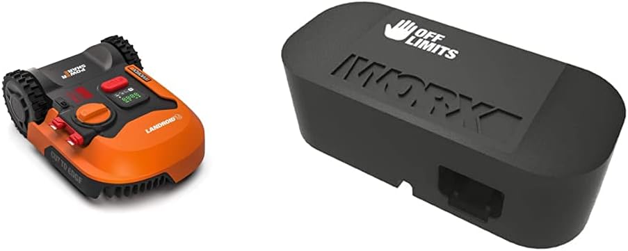 WORX Landroid M WR141E Mhroboter/Akkurasenmher für kleine Grten bis 500 qm/Selbstfahrender Rasenmher für einen sauberen Rasenschnitt, Bunt